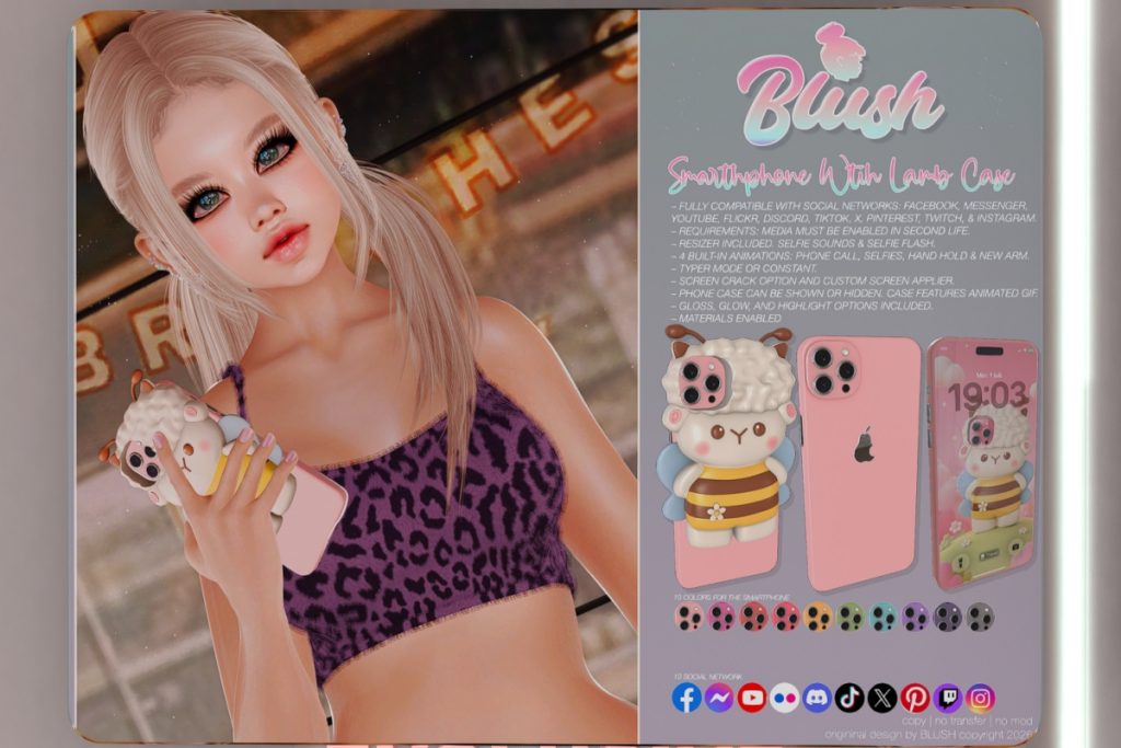 Smartphone With Lamb Case, L$199