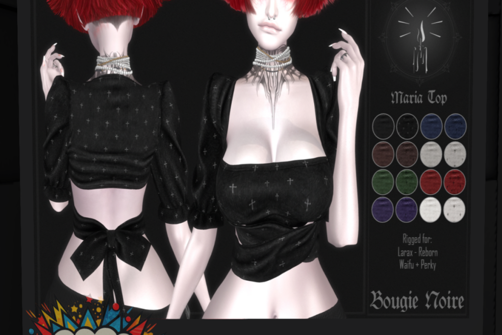 Marie Top - Legacy/MaitreyaX/Reborn/+mods, L$229 each