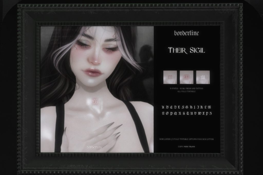Their Sigil Tattoo - BOM, L$199 each/L$499 FP