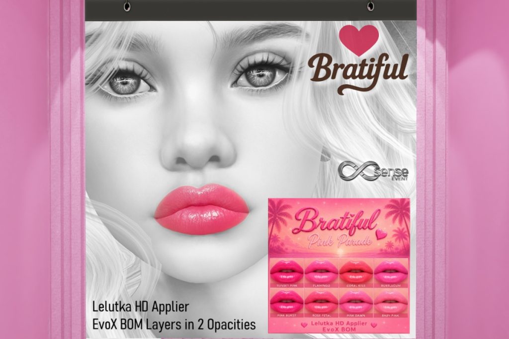 Pink Paradise Lips - EvoX, L$199
