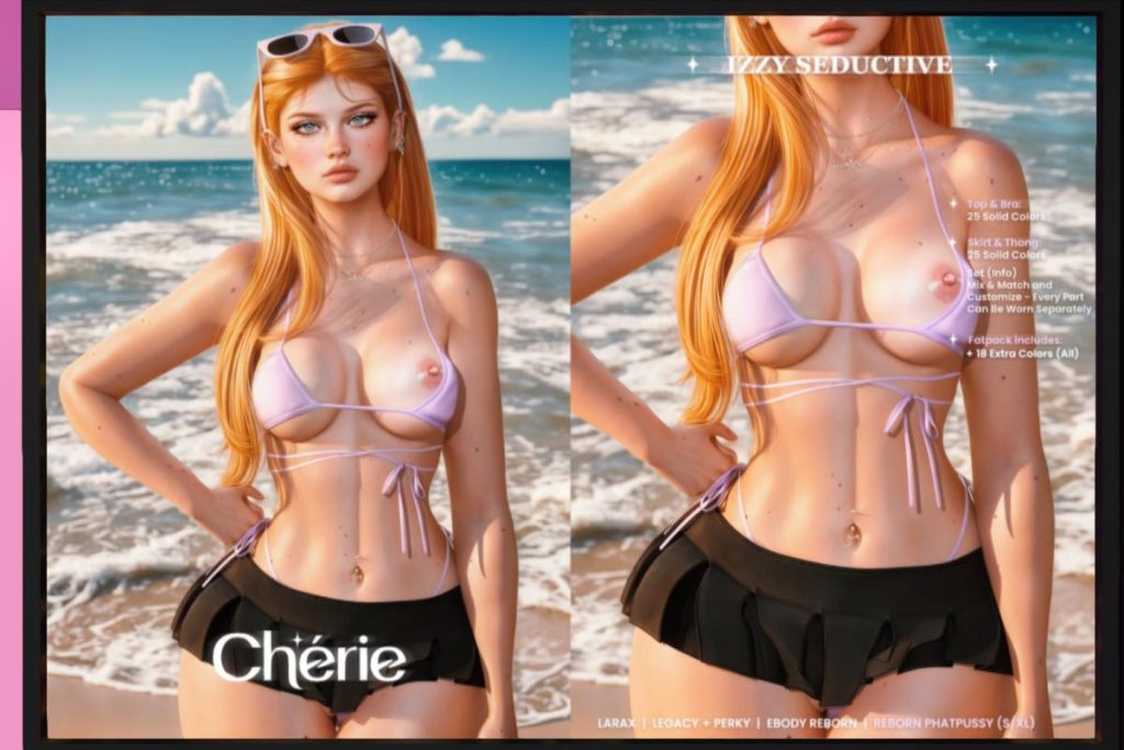 Izzy Seductive Bikini - Legacy/MaitreyaX/Reborn/+mods, L$299 each/L$1299 each FP/L$2249