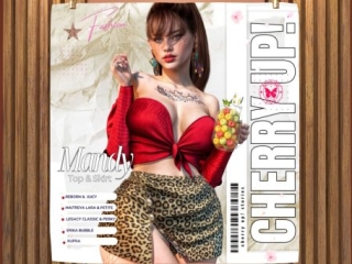 Mandy Top &amp; Skirt - Erika/Inithium/Legacy/Maitreya/Reborn/+mods, L$199 each/L$999 each FP