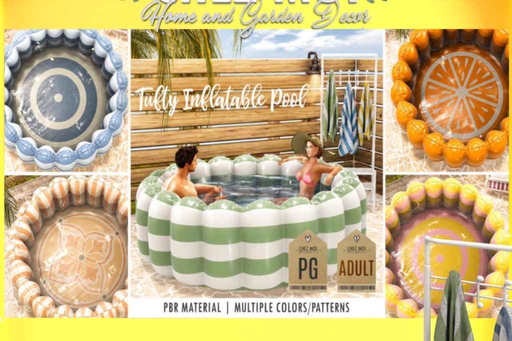 Tufty Inflatable Pool, L$399-L$719 each