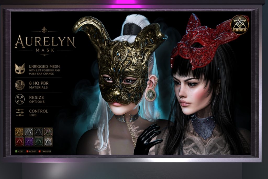 Aurelyn Mask, L$599