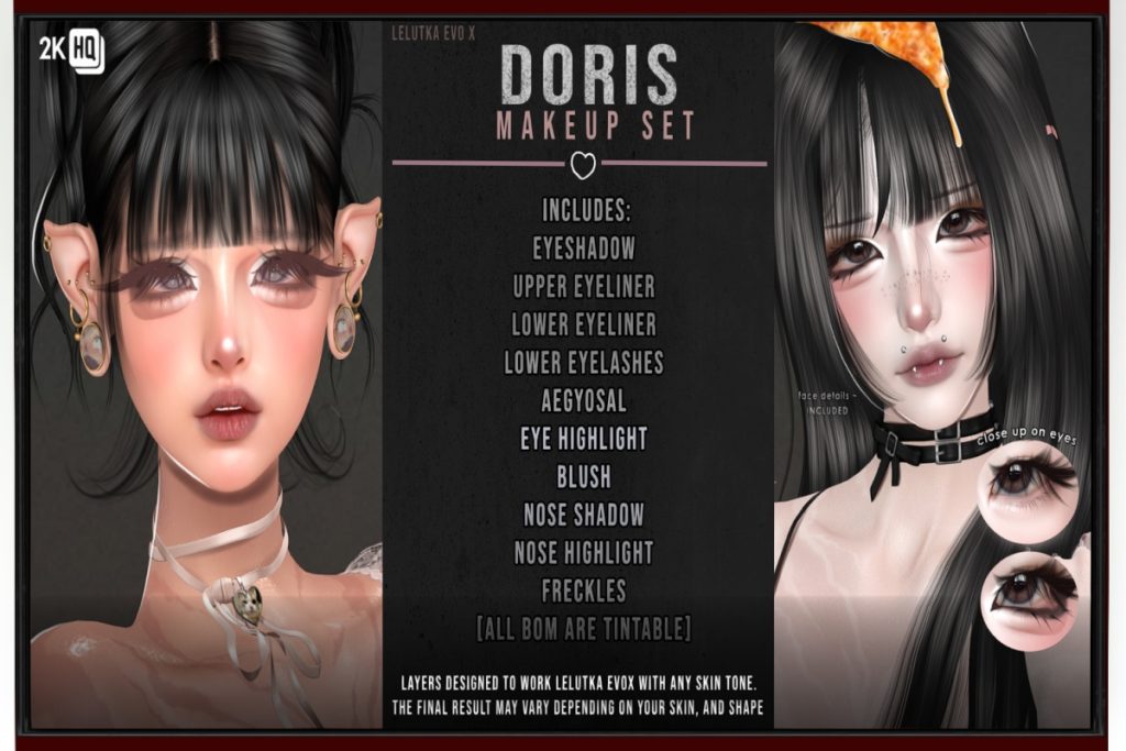 Doris Makeup Set - EvoX, L$480