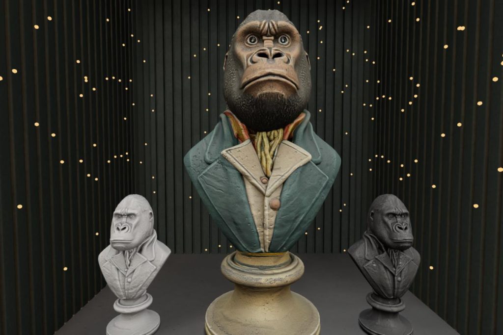 Ape and Prejudice Bust, L$88