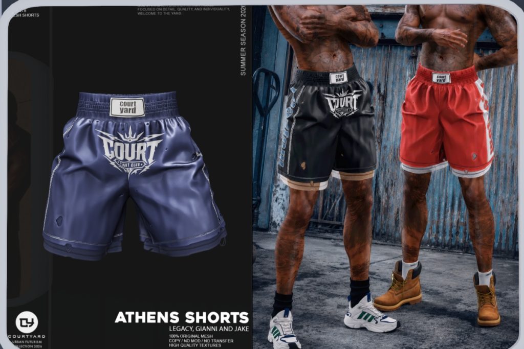 Athens Shorts - Gianni/Jake/Legacy, L$299 each/L$1499 each FP