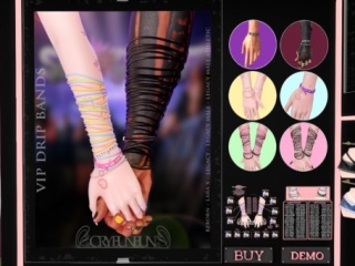 VIP Drip Bands - Legacy F+M/MaitreyaX/Reborn/+mods, L$420