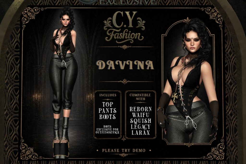 Davina Top and Pants - Legacy/MaitreyaX/Reborn/+mods, L$199-L$210 each/L$1899 FP