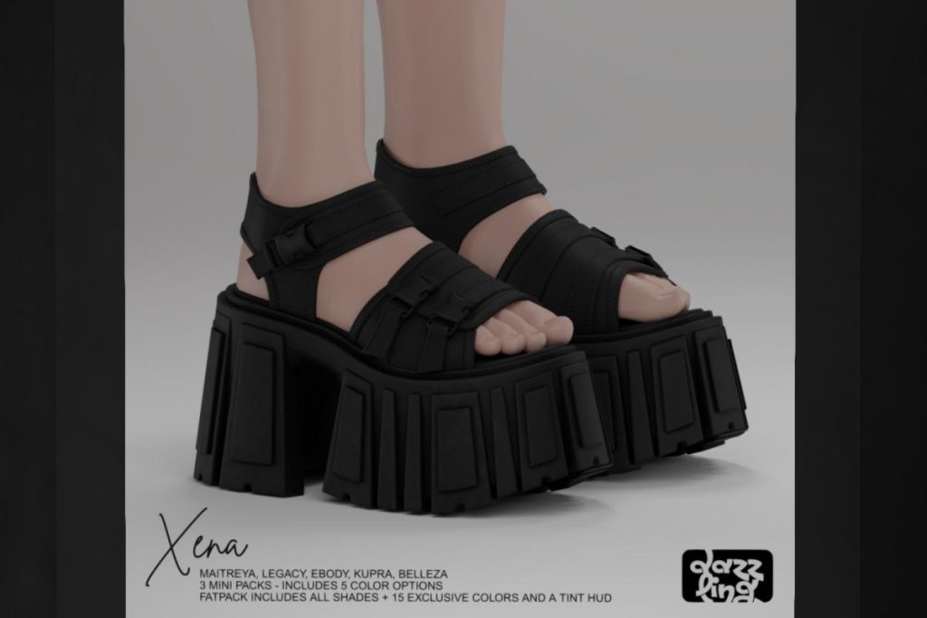 Xena Sandals - Belleza/Inithium/Legacy/Maitreya/Reborn, L$299 each/L$699 FP