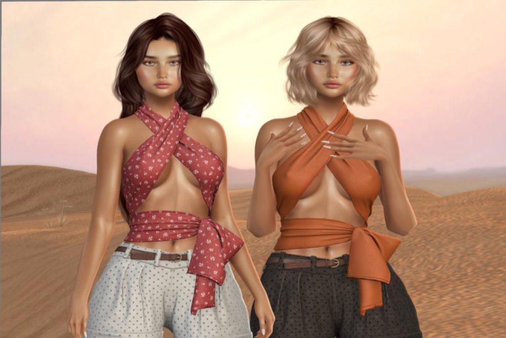 Farah Scarf Top - Legacy/Maitreya, L$18 each/L$1488 each FP