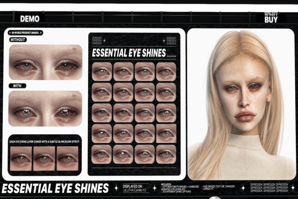 Essential Eye Shines - EvoX, L$293