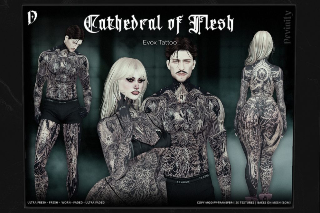 Cathedral of Flesh Tattoo - EvoX, L$299