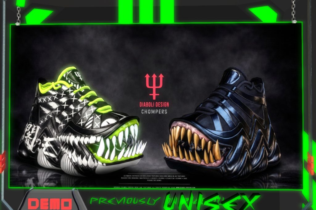 Chompers Shoes - Gianni/Jake/Inithium/LegacyF+M/Maitreya/Reborn, L$999
