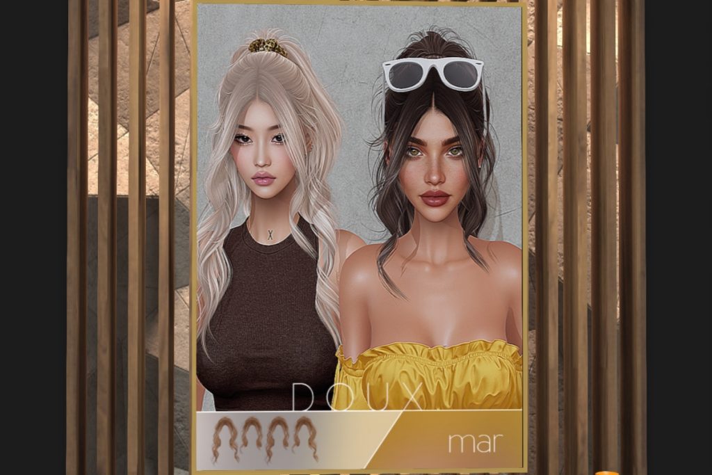 Mar Hairstyle, L$400 Basic Pack/L$175 Deluxe HUD/L$525 FP