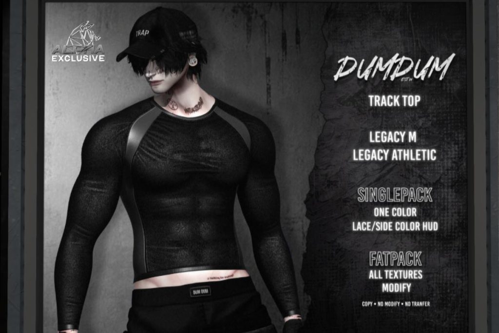 Track Top - Legacy/+mods, L$399 each/L$1699 FP