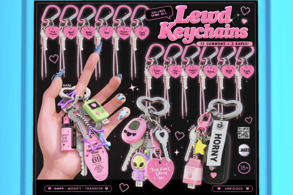 Lewd Keychains, L$69 per play