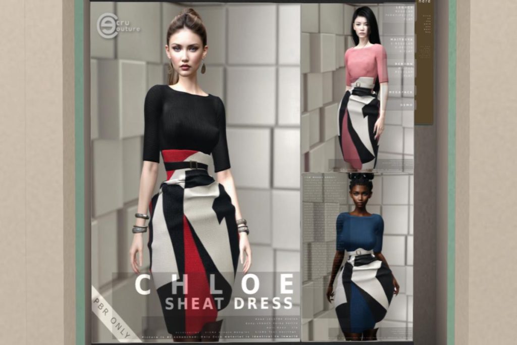 Chloe Sweat Dress - Legacy/MaitreyaX/Reborn/+mods, L$488 each/L$988 FP