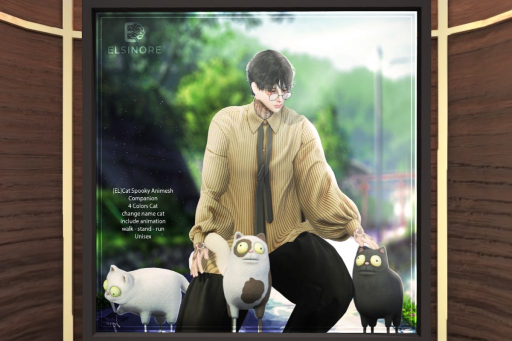Spooky Cat Animesh, L$420 each/L$1399 FP