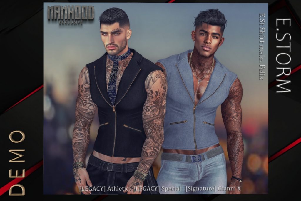 Shirt Felix - Gianni/Jake/Legacy/+mods, L$260 each/L$1200 FP