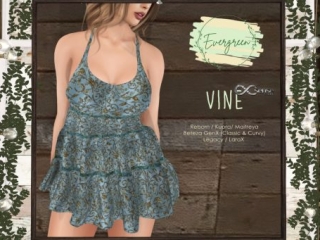 Vine Dress - GenX/Inithium/Legacy/Maitreya/Reborn/+mods, L$189 each/L$1299 FP