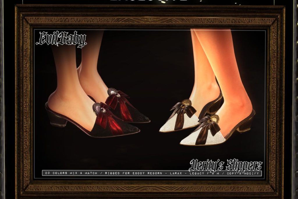 Verity's Slippers - Legacy F+M/MaitreyaX/Reborn, L$320
