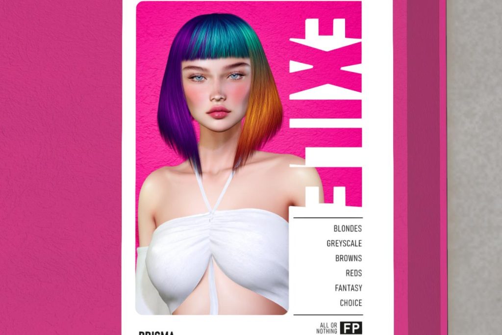 Prisma Hair, L$300 each/L$1000 FP