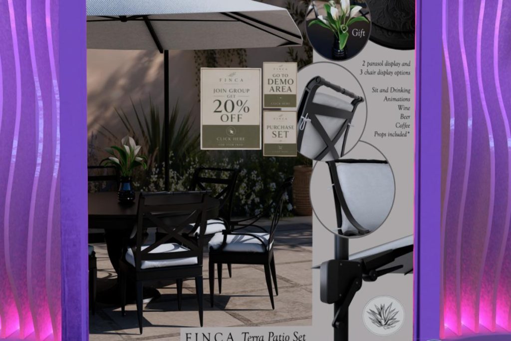 Terra Patio Set, L$899