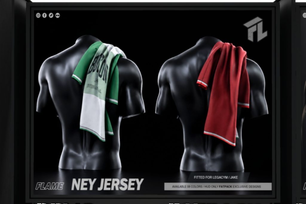 Ney Jersey - Jake/Legacy/+mods, L$299 each/L$999