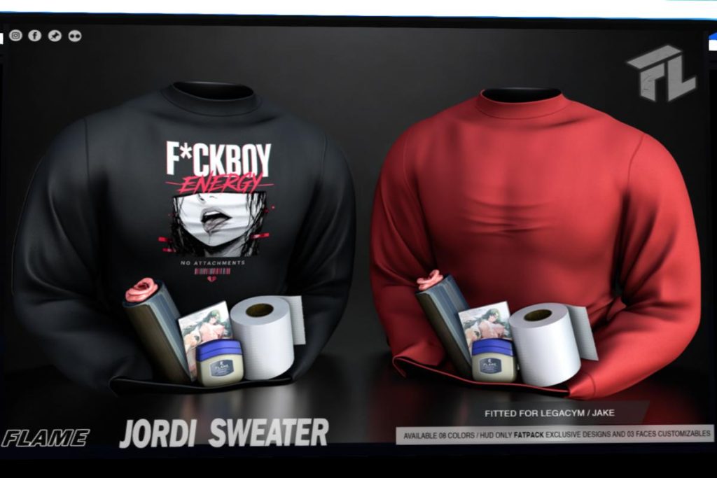 Jordi Sweater - Jake/Legacy, L$299 each/L$999 FP