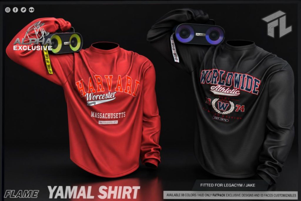 Yamal Shirt - Jake/Legacy, L$299 each/L$999 FP