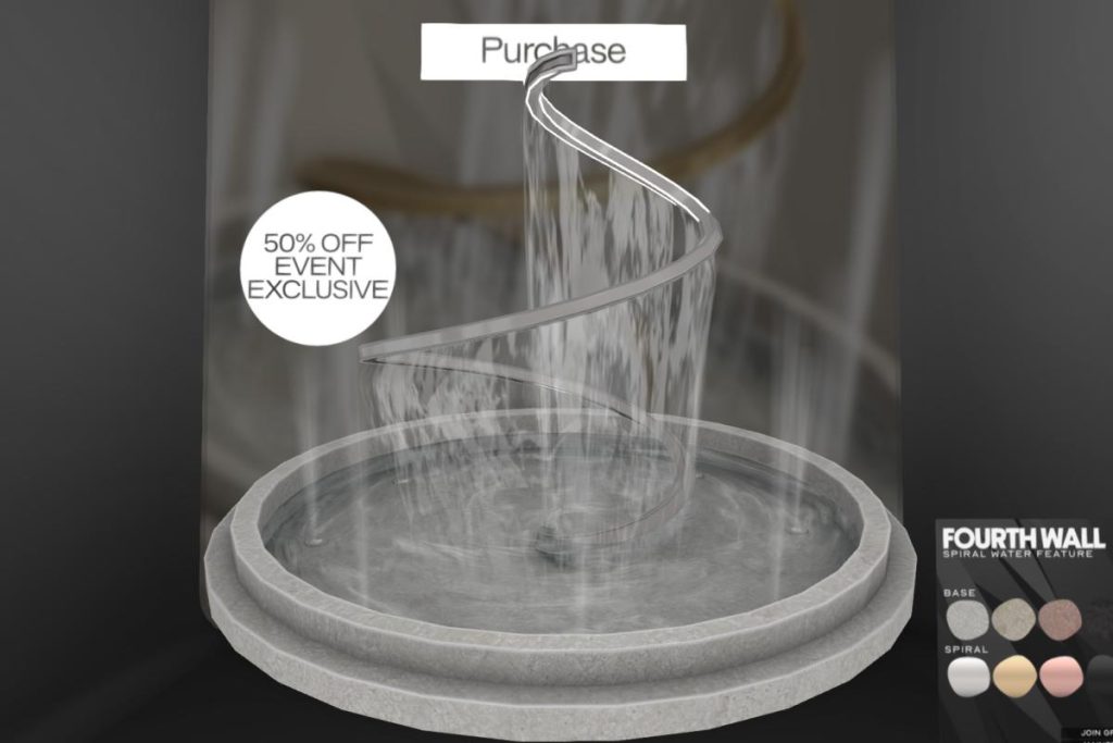 Spiral Water Fountain, L$388
