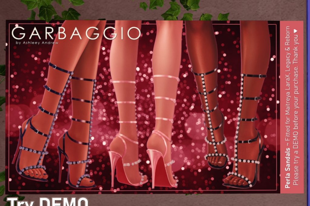 Perla Sandals - Legacy/MaitreyaX/Reborn, L$199 each/L$999 FP