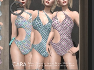 Cara Swimsuit - GenX/Inithium/Legacy/Maitreya/Reborn/+mods, L$199 each/L$949 FP