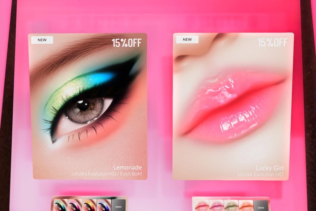 Lemonade Eyeshadow and Lucky Girl Gloss - Evo/EvoX, L$323 each