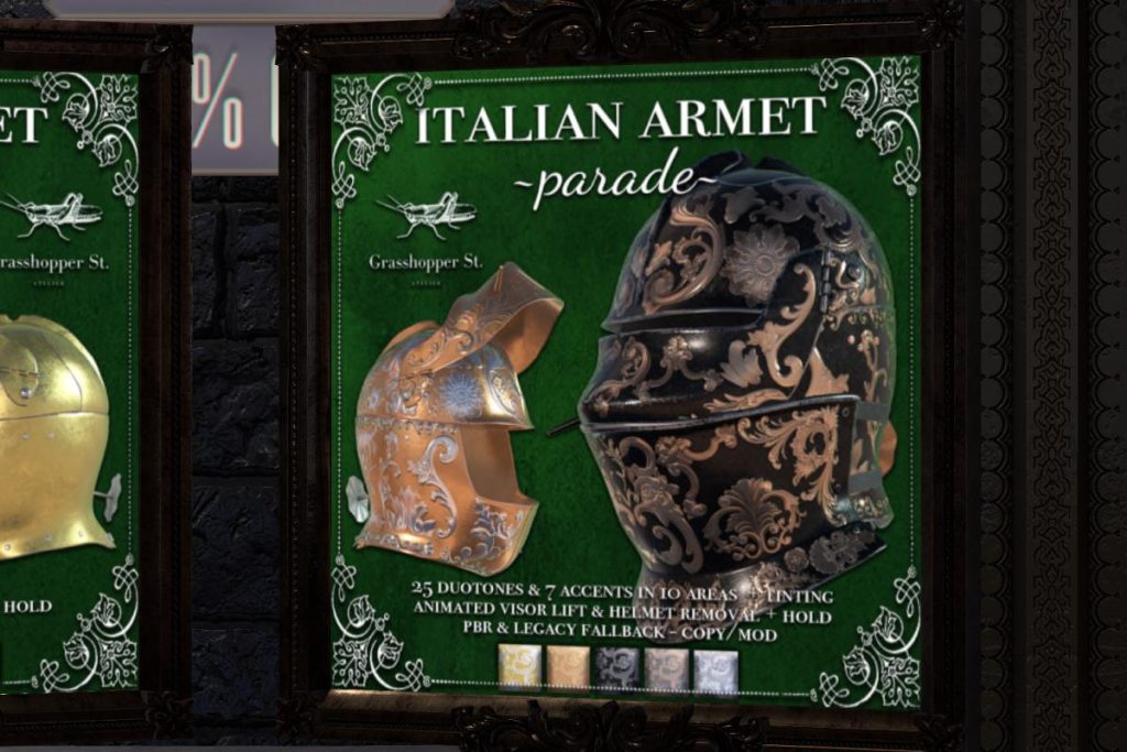 Italian Armet Parade Style, L$319