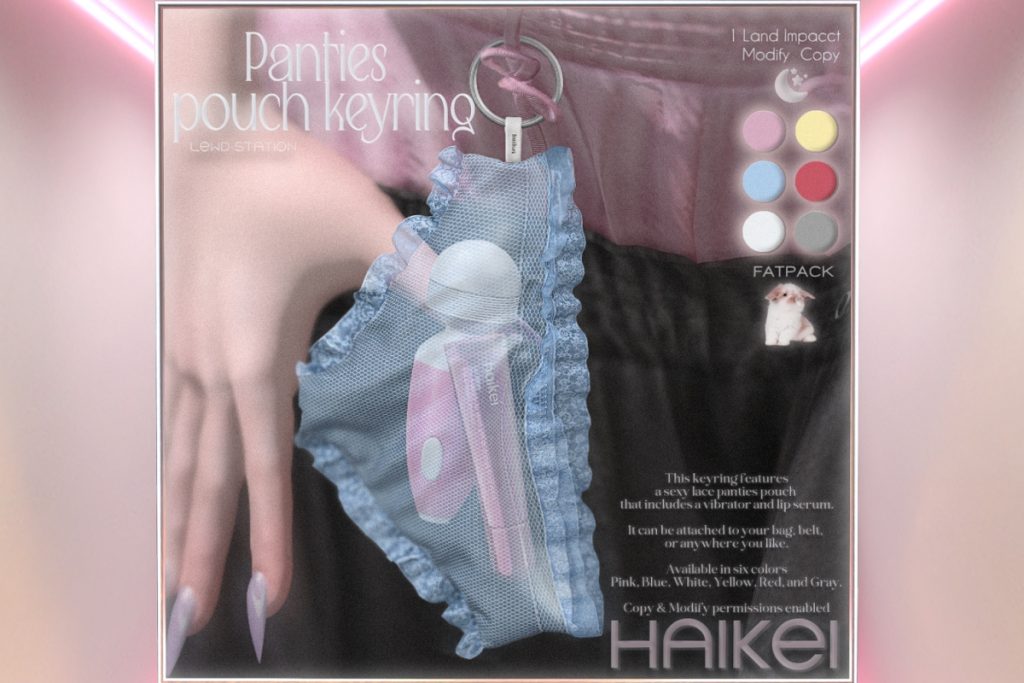 Panties Pouch Keyring, L$299