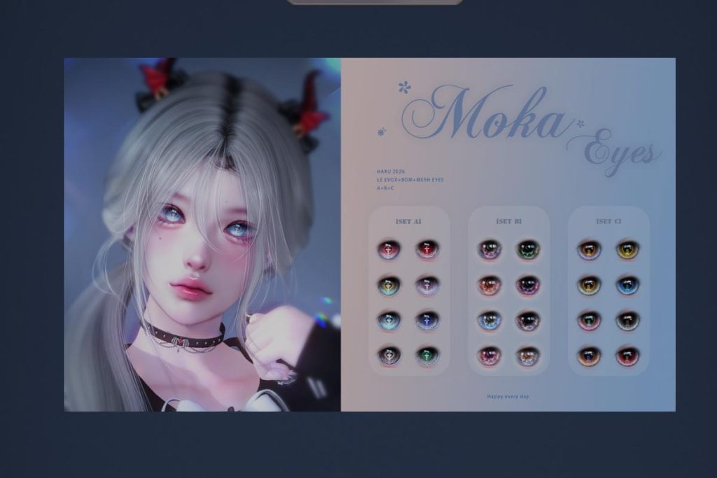 Moka Eyes - Bom/Evo/EvoX/Mesh, L$249 each/L$745 FP