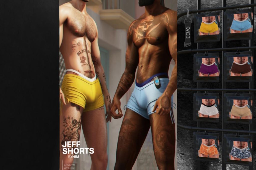 Jeff Shorts - Legacy/+mods, L$199 each