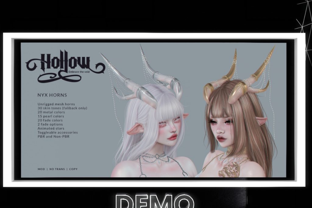 Nyx Horns, L$450