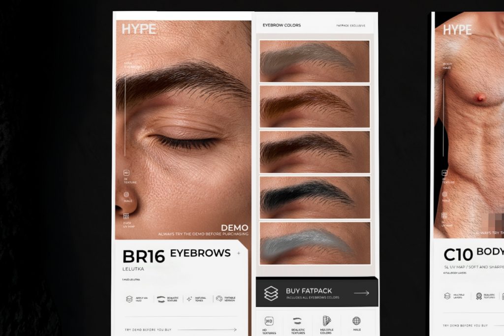 BR16 Eyebrows - EvoX, L$237