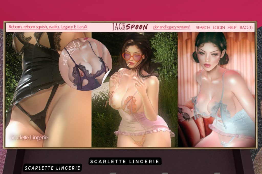 Scarlette Lingerie - Legacy/MaitreyaX/Reborn/+mods, L$269 each/L$999 FP