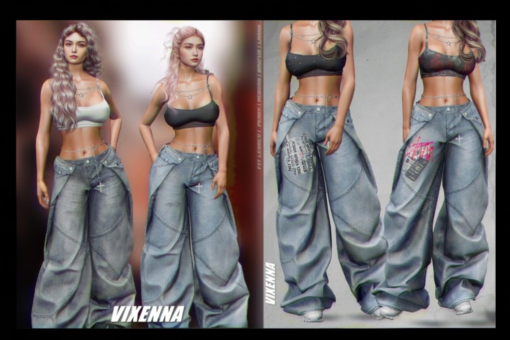Vixenna Top and Jeans - Legacy/MaitreyaX/Reborn/+mods, L$239 each/L$999 each FP