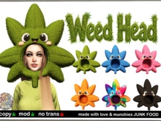 Weed Head, L$299 each/L$1500 FP