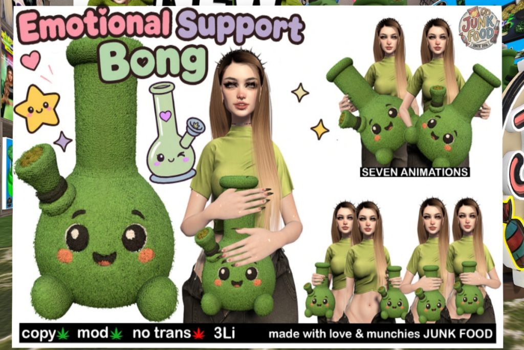 Emotional Support Bong Holdable, L$299