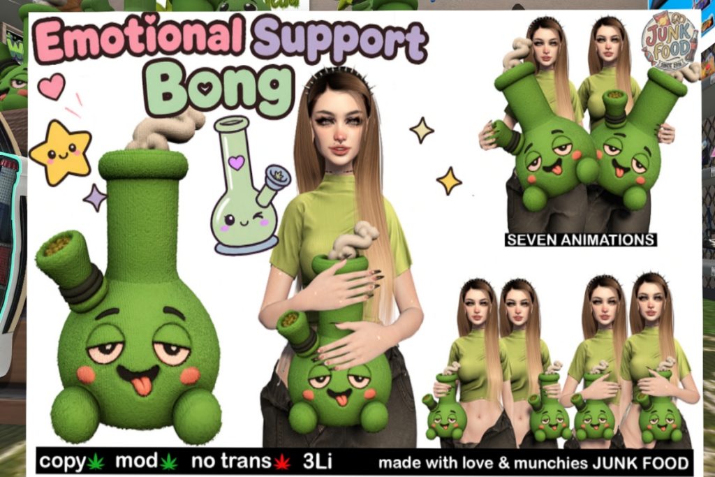 Emotional Support Bong Smokey Holdable, L$299