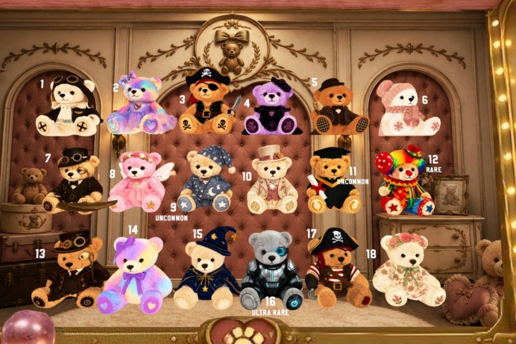 Teddy Bear Gacha, L$75 per play