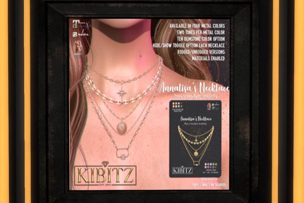 Annalisa's Necklace - Legacy/MaitreyaX/Reborn/Unrigged/+mods, L$289 each/L$867 FP