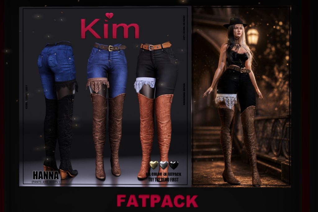 Hanna Pants &amp; Boots - Legacy/MaitreyaX/Reborn, L$299-L$350 each/L$1999 each FP