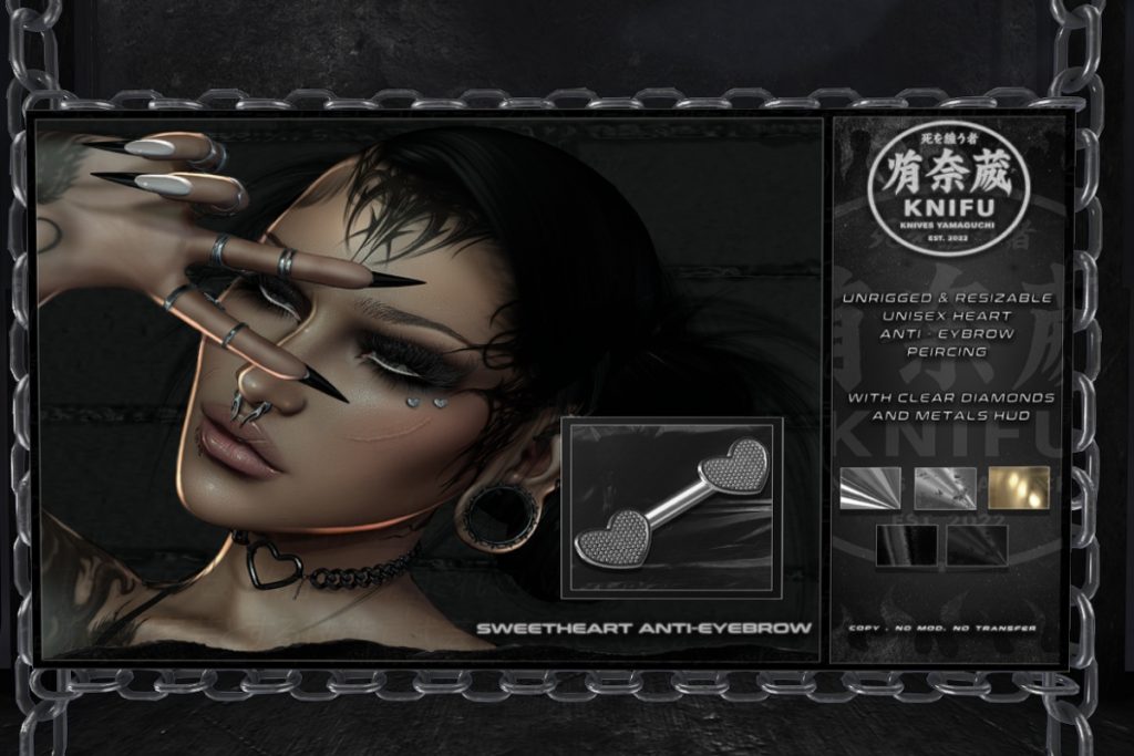 Sweetheart Anti-Eyebrow Piercing, L$250